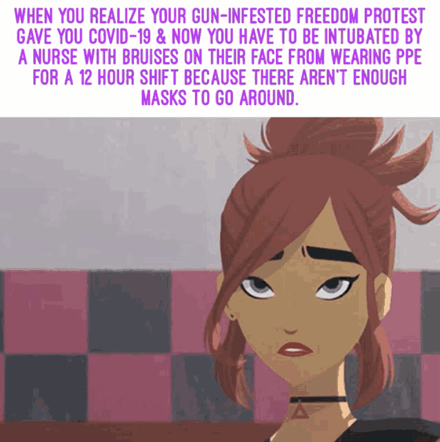 a picture of a cartoon character with a caption that says when you realize