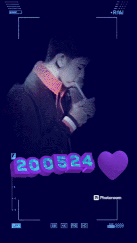 a picture of a man smoking a cigarette with the year 200524 on the bottom