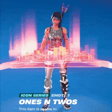 an icon series emote 1 ones n twos is usable in a video game