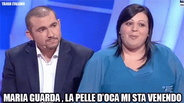Mariadefilippi Pelle D Oca GIF - Mariadefilippi Pelle D Oca Brividi GIFs