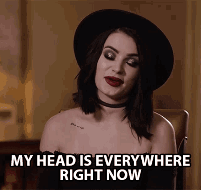 My Head Is Everywhere Right Now Paige GIF - My Head Is Everywhere Right Now Paige The Rock GIFs