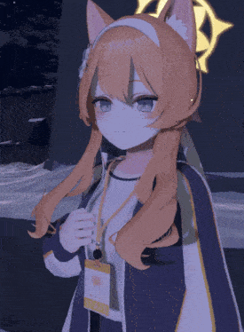 a girl with a name tag that says staff