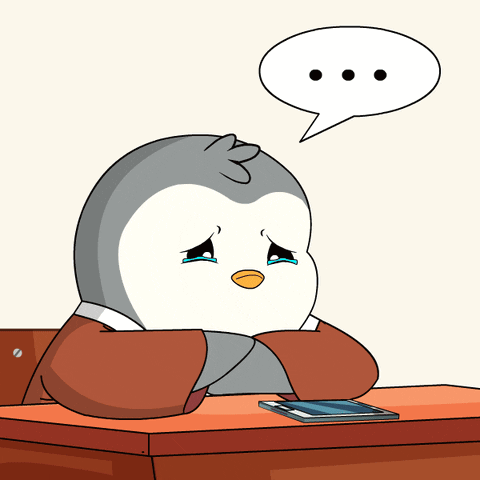 Sad Penguin GIF