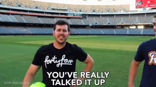 Youve Really Talked It Up Soccer Field GIF - Youve Really Talked It Up Soccer Field Stadium GIFs