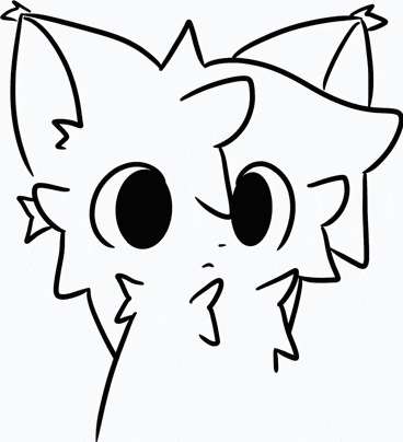 a black and white drawing of a cat 's face with a star on its ears .