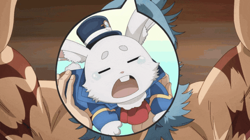 a white rabbit wearing a top hat and a bow tie