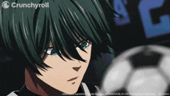 a crunchyroll ad shows a girl with green hair