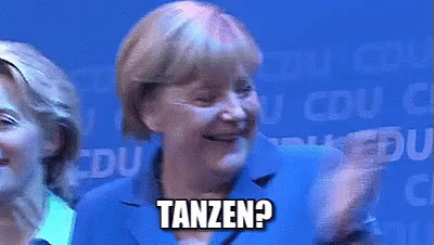 Unsere Tanzlerin GIF - Angele Merkel Tanzen Klatschen GIFs