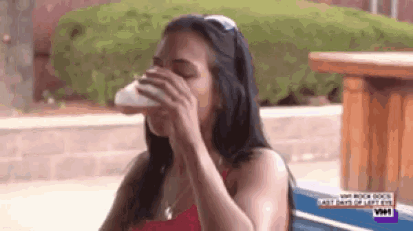 Black Ink Drinking GIF