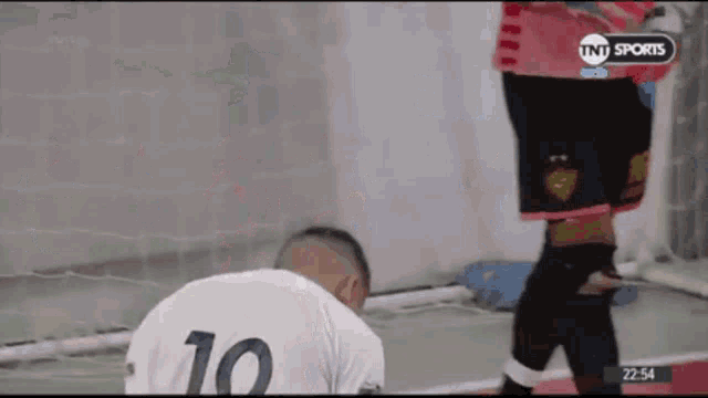 a soccer player with the number 10 on his back