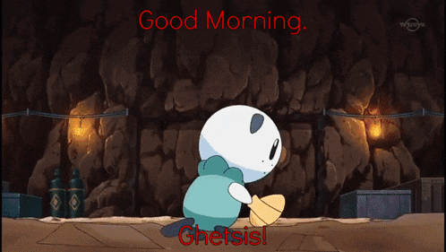 a cartoon says good morning ghetsis