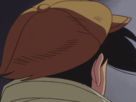 a cartoon character wearing a hat and a trench coat