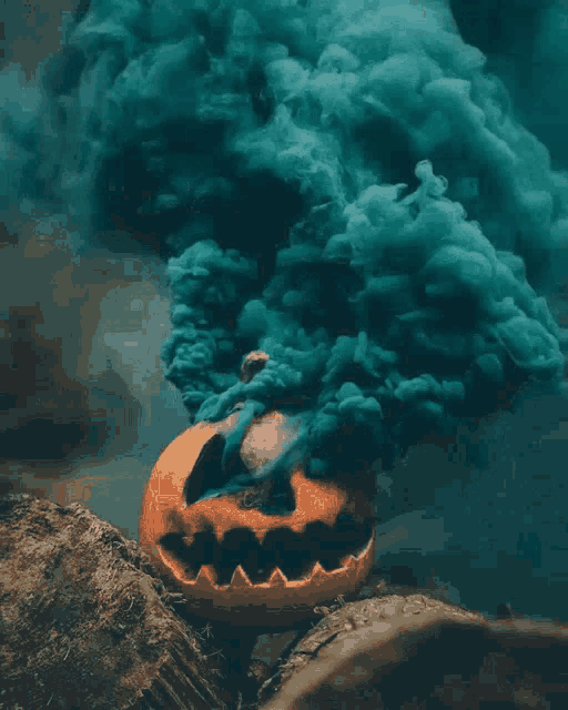 Happy Halloween Pumpkin GIF - Happy Halloween Pumpkin Dark Smoke GIFs
