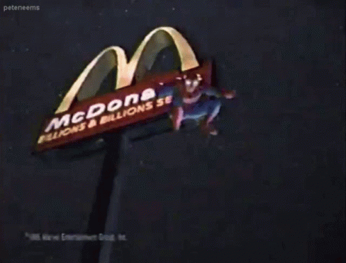 Mcdonalds Spiderman GIF - Mcdonalds Spiderman Fast Food GIFs