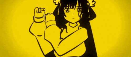 a black and white drawing of a girl with wings on her hair