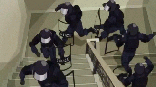 Swat Police GIF - Swat Police Stairs GIFs