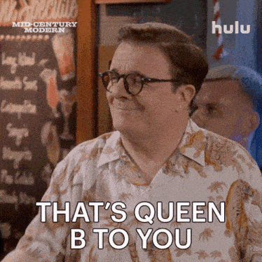 a man says that 's queen b to you in a hulu ad
