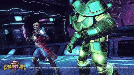 Starlord Punch GIF - Starlord Punch Attack GIFs