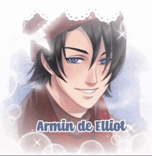 a picture of armin de elliot with bubbles in the background