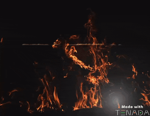 the word voixc is on a fire background