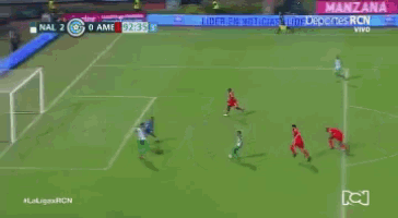 a soccer game is being played on a field with a score of 0-0
