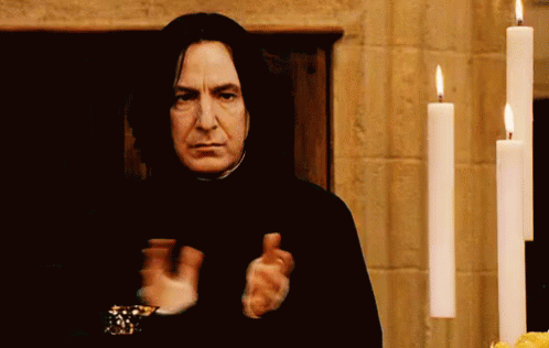 Good Job GIF - Harry Potter Snape Clapping GIFs