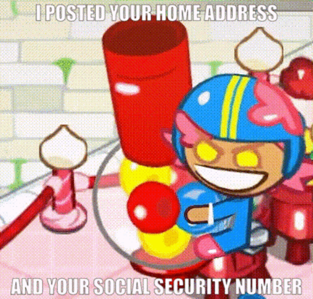 Cookie Run Gumball Cookie GIF - Cookie Run Gumball Cookie I Posted Your Home Address GIFs