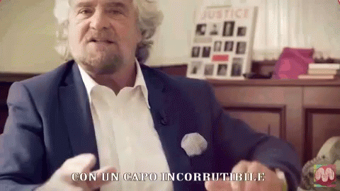 Movimento 5 Stelle Beppe Grillo Incorruttibile GIF - Movimento5stelle Beppe Grillo Incorruptible GIFs