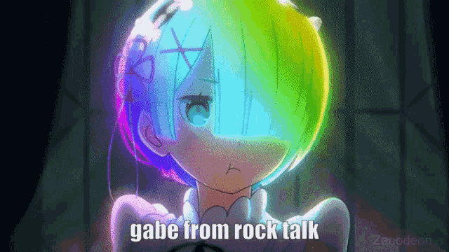 Rock Talk Rem GIF - Rock Talk Rem Gabe GIFs