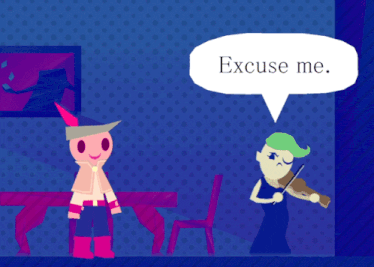 a cartoon says if you 're going to sing along while a violin player looks on