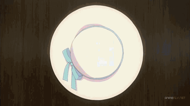 a girl with white hair and blue eyes is smiling in a anime scene from animeflv.net