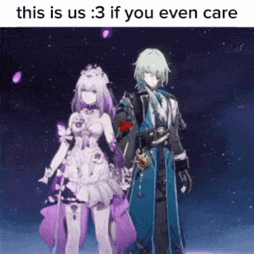 a man and a woman standing next to each other with the caption this is us 3 if you even care .