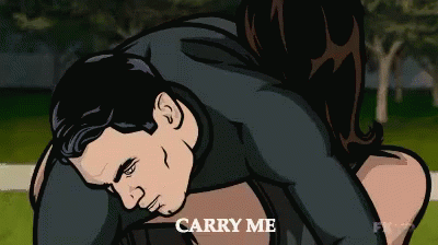 Carry Me Archer GIF - Carry Me Archer Archer The Rock GIFs