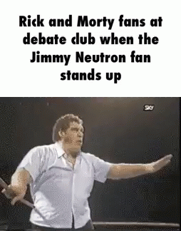 Rick And Morty Debate Club GIF - Rick And Morty Debate Club Jimmy Neutron GIFs