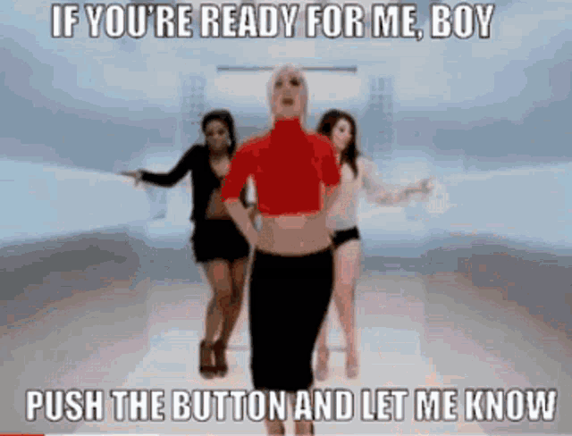 Sugababes Push The Button GIF - Sugababes Push The Button If Youre Ready For Me Boy GIFs