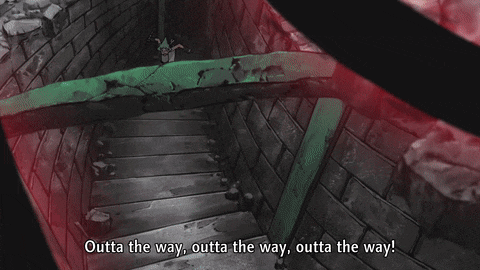 a red light is coming out of a black object