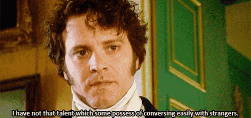 a man with curly hair says i have not that talent which some possess of converting easily with strangers .