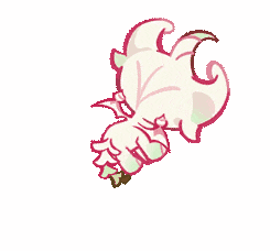 a cartoon drawing of a squid with a flower on its head .