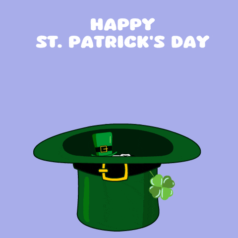 a cartoon of a marshmallow wearing a leprechaun hat
