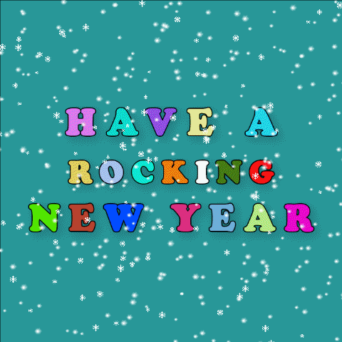 a blue background with the words have a awesome new year