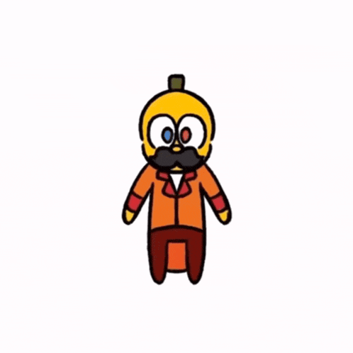 a cartoon character with a mustache and glasses is wearing a suit and bow tie .