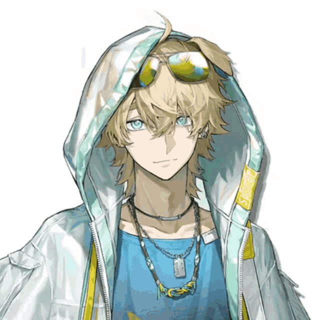 a drawing of a boy wearing sunglasses and a hoodie with the letter a on it