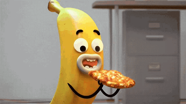 Eating Pizza Banana Joe GIF - Eating Pizza Banana Joe The Amazing World Of Gumball GIFs