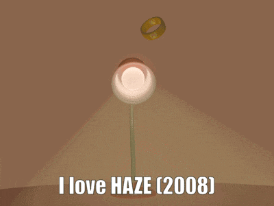 an open book that says i love haze 2008 on the bottom