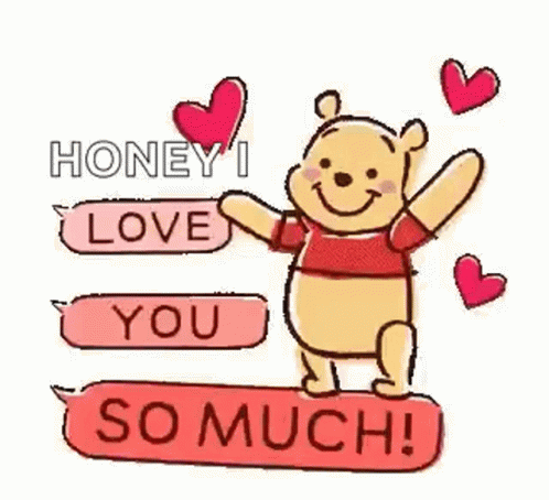 Winnie The Pooh I Love You GIF - Winnie The Pooh I Love You Hearts GIFs
