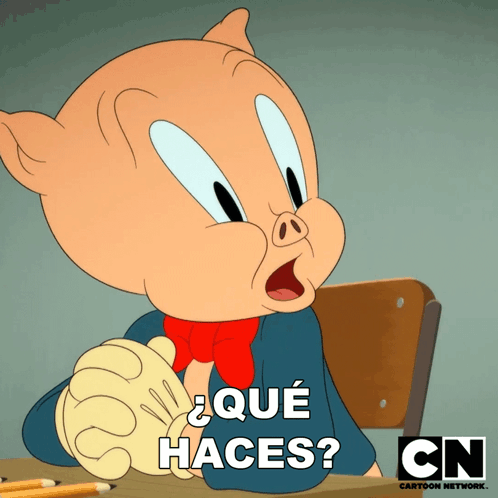 Qué Haces Porky GIF - Qué Haces Porky Looney Tunes GIFs