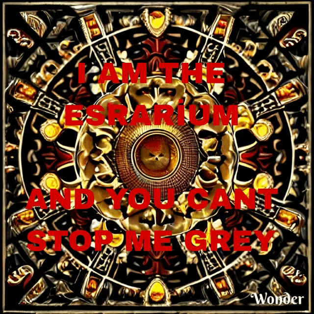 a poster that says i am the esradiom and you can t stop me grey
