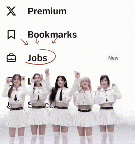 a group of girls standing in front of a screen that says bookmarks