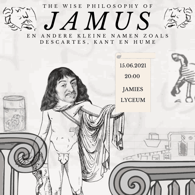 a poster that says the wise philosophy of janus on it