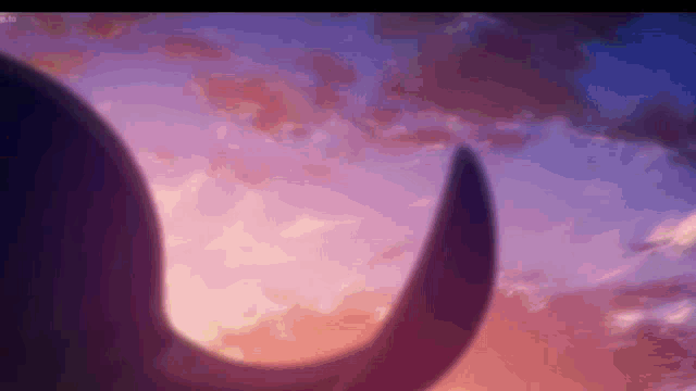 a painting of a sunset with a silhouette of a person
